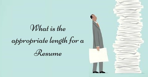 Resume tips length