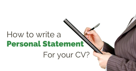 Cv personal statement first or third person