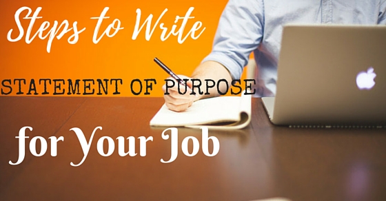 Writing statement of purpose
