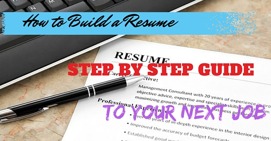 Step by step guide on how to make a resume