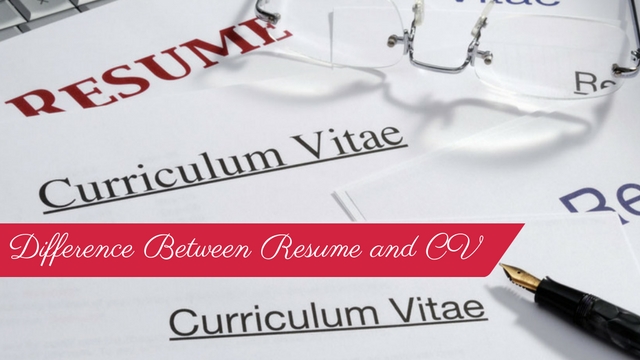 Difference between resume and vita