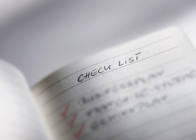 Prepare checklist 