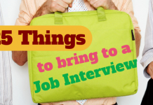 What to Bring to a Job Interview (And What NOT To Bring) 25 things to bring to a job interview