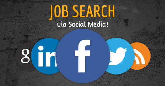 Job search via social media