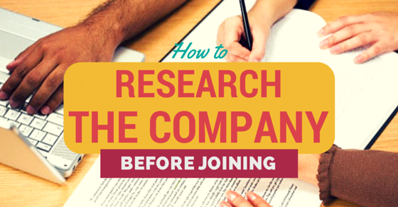 Research the company