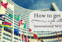 How to get a Job offer with an International NGO? job with international NGO