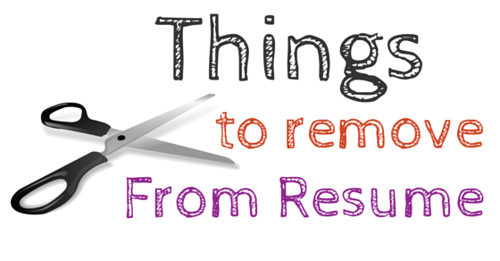 things to remove from your resume