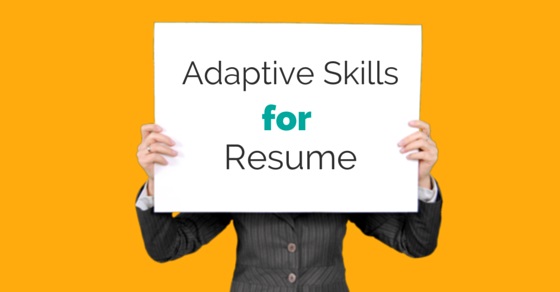 adaptive skills for resume