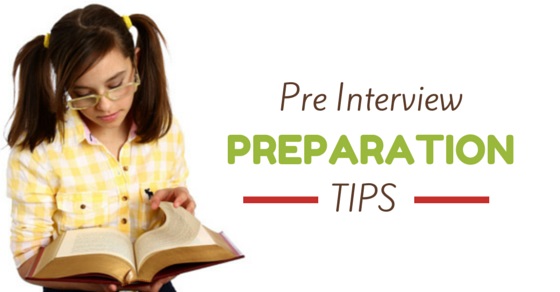 pre interview preparation