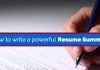 How to Write a Good Resume Summary That Grabs Attention powerful resume summary