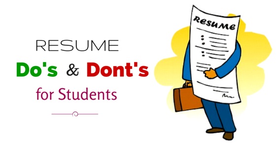 Important Resume Dos And Don Ts For Students To Remember