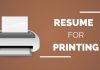 Resume Printing: Best Paper Type, Size, Color and Weight resume for printing