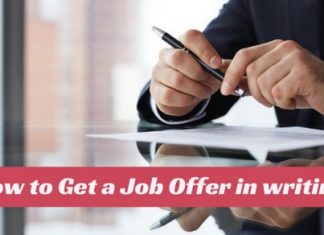 How to get a Job offer in writing and why you should insist on it get job offer in writing
