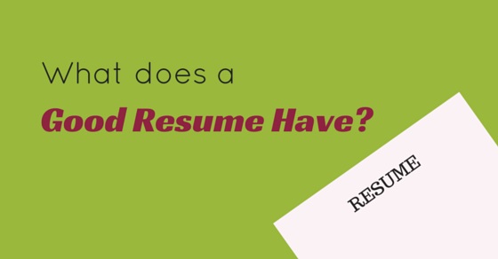 What does a Good Resume Have? Important Points to Include ...