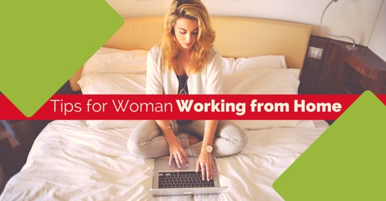 woman working from home tips