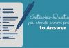 Interview Questions you Should always be Prepared to Answer interview questions prepare to answer