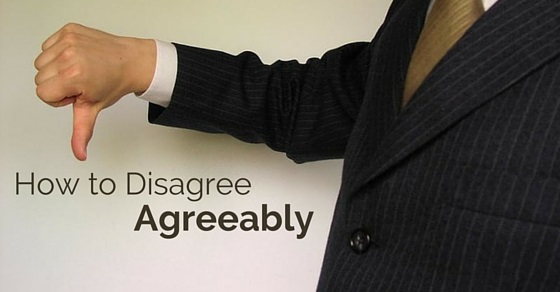 how to disagree agreeably