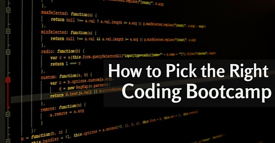 pick right coding bootcamp