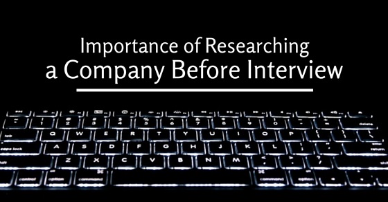 researching company before interview