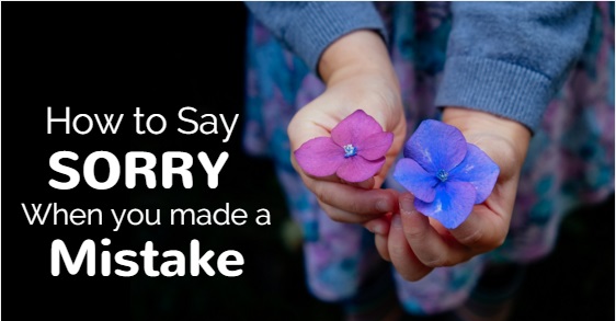 how to say sorry