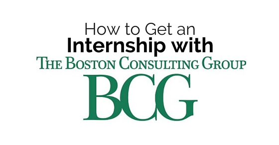 get internship with bcg
