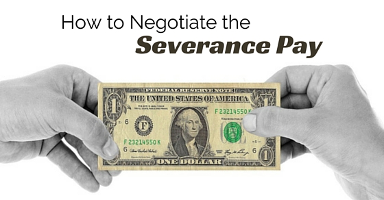 how negotiate severance pay