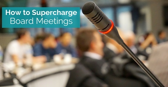 how supercharge board meetings