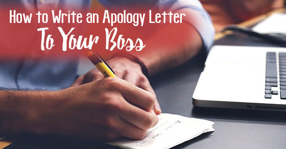 apology letter to boss