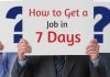 How to Get a Job in 7 days: 17 Tips for Unemployed get job in 7 days