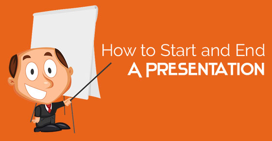 how to start and end presentation speech