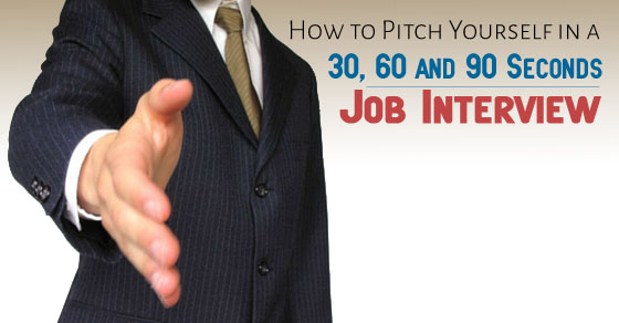 pitch yourself 30 seconds