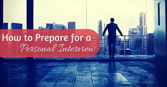 prepare for personal interview