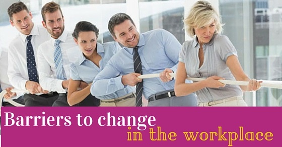 barriers change in workplace