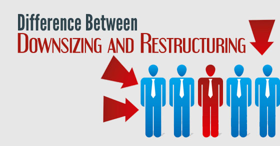 difference between downsizing restructuring