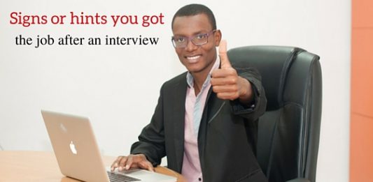 job after an interview