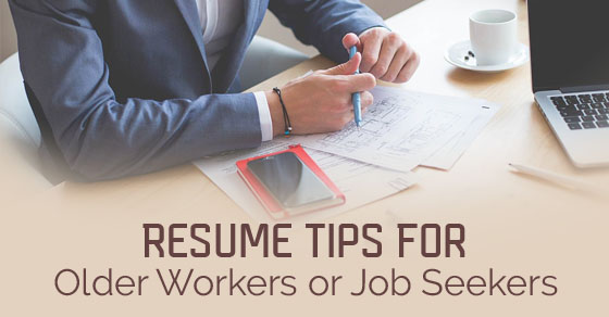 older workers resume tips