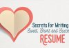 Writing a Sweet, Short and Successful Resume: 12 Secrets writing sweet short writing sweet short successful resume