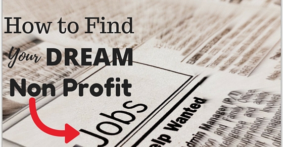 finding non profit jobs