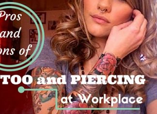 Pros and Cons of Tattoos (and Piercing) in the Workplace tattoos and piercing at work