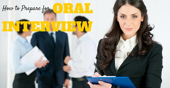 Oral Interview Tips Techniques