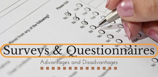 Surveys Questionnaires Advantages Disadvantages