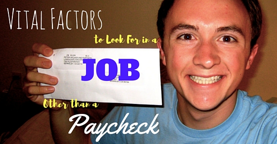 What to Look for in a Job