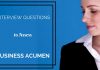 What is Business Acumen? Interview Questions and Answers Business Acumen Interview Questions