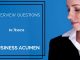 What is Business Acumen? Interview Questions and Answers Business Acumen Interview Questions