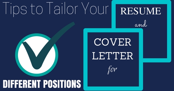 Tailor your CV