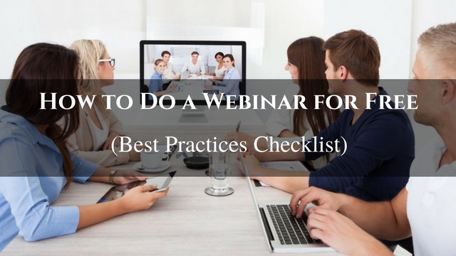 How to Do a Webinar