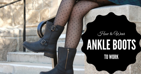 business casual with ankle boots