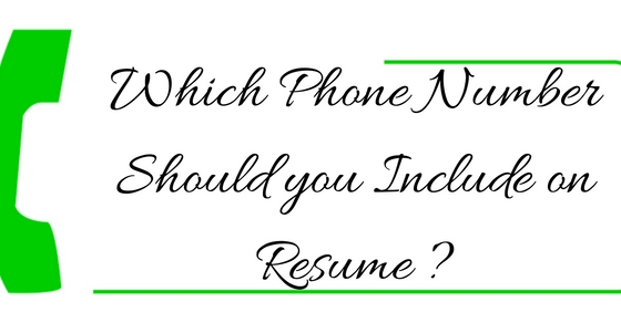 Which Phone Number On Resume Should You Include Wisestep