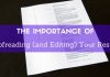 The Importance of (Editing and) Proofreading Resume Proofreading Resume
