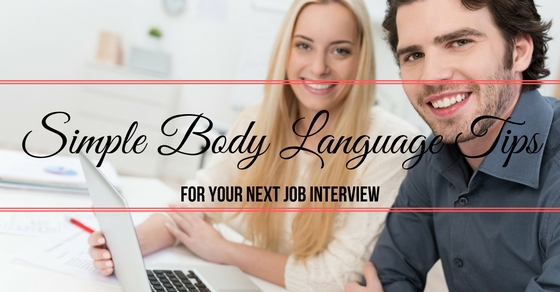 bad body language in an interview